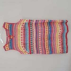 Talbots Multi-Color Sleeveless Dress, Size 18W